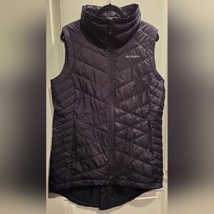 NWOT Women's Columbia Long Black Vest Sz XL